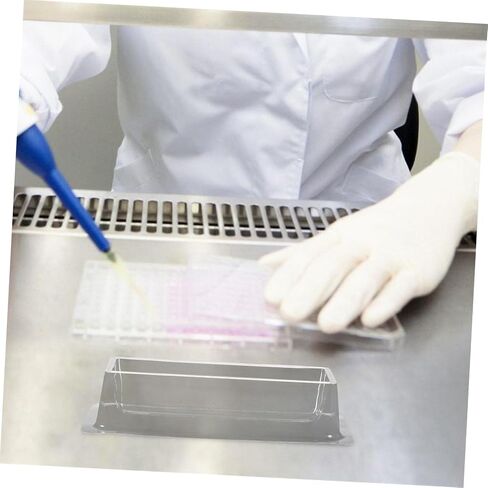 PRETYZOOM 1set Transparent Reagent Tank for Lab Loading Slots Sample Adding Slots Divided Party Laboratory Supplies Storage Slots Sterilized Liquid Adding Slot Reagent Container Plastic 20pcs in Saudi Arabia