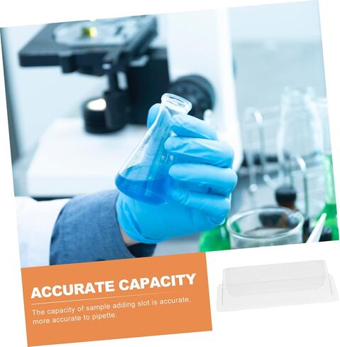 PRETYZOOM 1set Transparent Reagent Tank for Lab Loading Slots Sample Adding Slots Divided Party Laboratory Supplies Storage Slots Sterilized Liquid Adding Slot Reagent Container Plastic 20pcs in Saudi Arabia