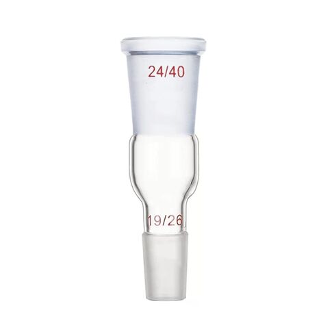 محول توسيع من الذكور مخروط 19/26 إلى مقبس الإناث 24/40 الأواني الزجاجية المختبر in Kuwait