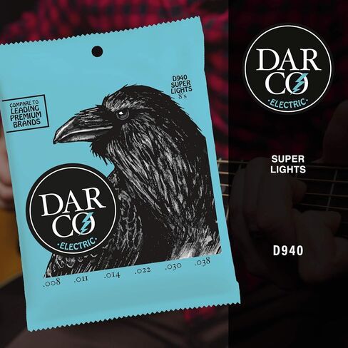 Darco Electric Strings, Super Lights .008-.038 (D940) in Saudi Arabia