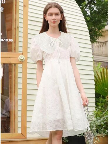 Lace Detachable Collar Vintage Costume Accessory Decorative Choker for Dresses and Shirt (Daisy) in Kuwait