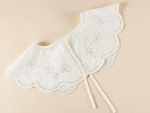 Lace Detachable Collar Vintage Costume Accessory Decorative Choker for Dresses and Shirt (Daisy) in Kuwait