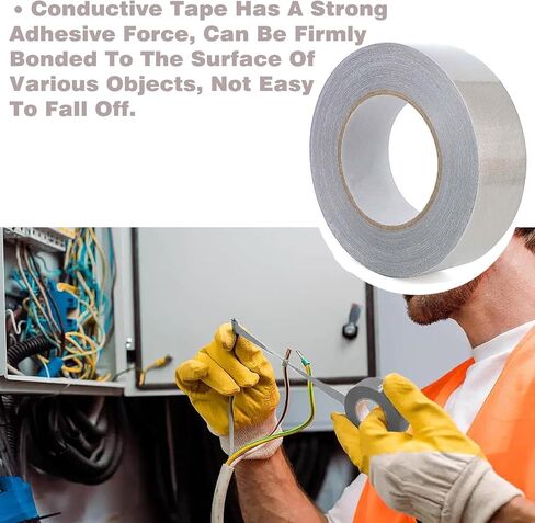 Faraday Tape Conductive Tape E m i Shielding Tape Faraday Fabric R FID Blocking Material for Faraday Cloth, EMI Shielding, Wire Harness, Cable Interference Blocking (2in x 65 Feet) in Saudi Arabia