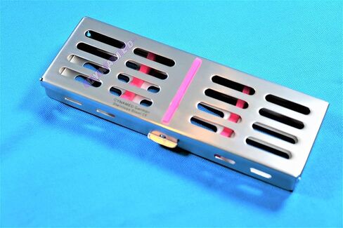 Sterilization Cassette with Removable Silicone Inserts 2pcs Holds 5 Instruments German Stainless (Cynamed) in Saudi Arabia