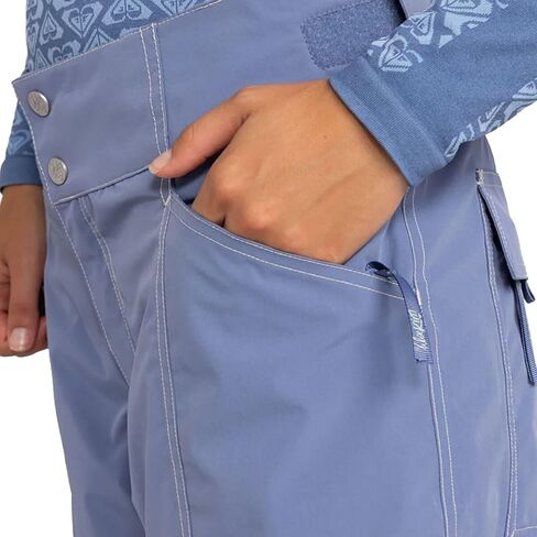 Roxy Womens Chloe Kim Snowboard Pant-15k مقاوم للماء ، مسجلة بالكامل ، معزولة ، خالية من PFAS in Kuwait