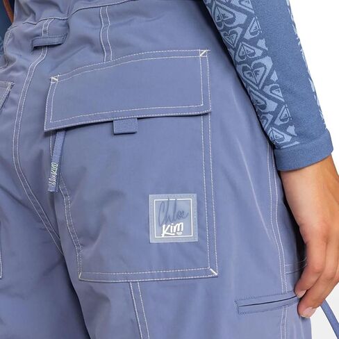 Roxy Womens Chloe Kim Snowboard Pant-15k مقاوم للماء ، مسجلة بالكامل ، معزولة ، خالية من PFAS in Kuwait