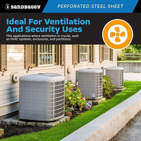 Sandbaggy Perforated Steel Sheet 24" x 48" - Perforated Metal Sheet - A36 Steel - 1/8" Holes (1, 24" x 48") in Saudi Arabia