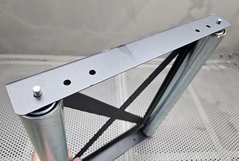 Adjustable Sandblasting Wheel Roller, 14-Gauge Steel Frame, Powder Coated Black in Kuwait