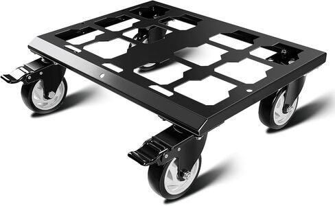 Heavy Duty Tool Box Dolly Compatible with Mil.Waukee Packout Toolboxes, Thickened Carbon Steel Frame and Larger Wheels with Brake System, No Drilling Required, Load-Bearing Capacity Up to 200lb in Kuwait