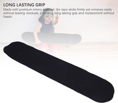 Grepape Skateboard 10 Blades, Non-Slip Longboard Grip Tape with Excellent Grip and Cushioning for Scooter, Providing Smooth Rides, 81 cm for (Long Edge) in Saudi Arabia
