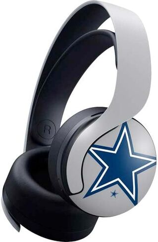 Skinit Skinit Gaming Gaming Skin متوافق مع سماعة Pulse 3D اللاسلكية لـ PS5 - تصميم NFL Dallas Cowboys المرخص رسميًا in Kuwait