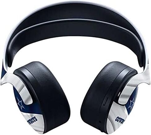 Skinit Skinit Gaming Gaming Skin متوافق مع سماعة Pulse 3D اللاسلكية لـ PS5 - تصميم NFL Dallas Cowboys المرخص رسميًا in Kuwait