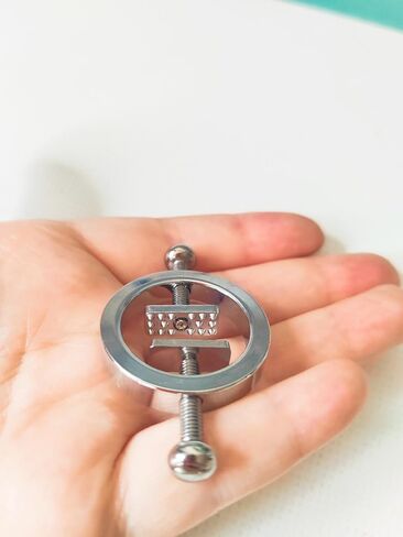 2 PCS Fake Body Ring Nipple Non Piercing Clip Ring Nipple Clmps Faux Women's Faux Body Piercing Jewelry in Kuwait