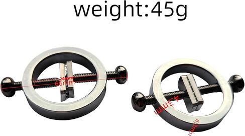 2 PCS Fake Body Ring Nipple Non Piercing Clip Ring Nipple Clmps Faux Women's Faux Body Piercing Jewelry in Kuwait