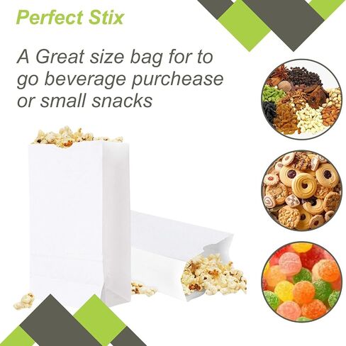 Perfect Stix- 2lb White Paper Bags -Pack of 500ct in Saudi Arabia