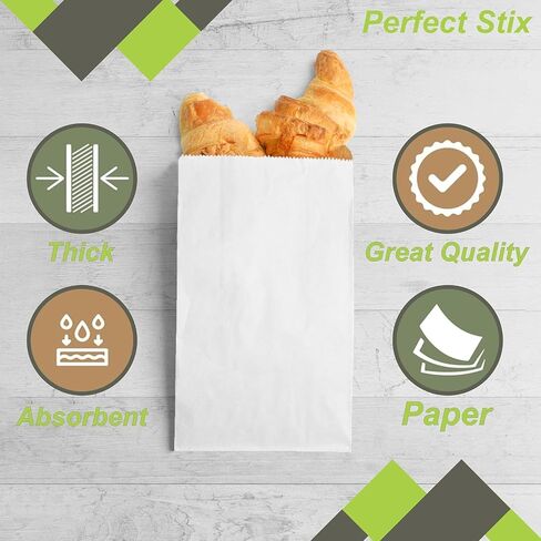 Perfect Stix- 2lb White Paper Bags -Pack of 500ct in Saudi Arabia