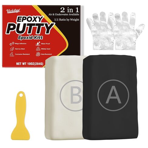 Epoxy Putty, 10oz / 280g Fast Repair Pool Putty, Multi-Purpose Epoxy Sculpt Clay for Cracks, Leak Fix, Filling - Bonding Plastic Metal Ceramic Wood Tile Glass, Waterproof, Mega Adhesion (White) in Kuwait