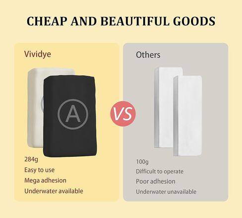 Epoxy Putty, 10oz / 280g Fast Repair Pool Putty, Multi-Purpose Epoxy Sculpt Clay for Cracks, Leak Fix, Filling - Bonding Plastic Metal Ceramic Wood Tile Glass, Waterproof, Mega Adhesion (White) in Kuwait