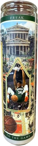 Saint Giannis Antetokounmpo Gameday Prayer Candle - The Greak Freak - Bucks Merchandise in Saudi Arabia