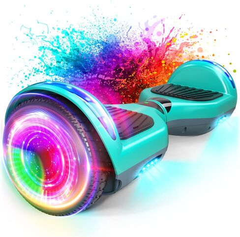 SISIGAD Scooter, 6.5" Flash Wheels & Corlorful LED Lights, All for Girls Boys Kids Ages 6+ in Kuwait