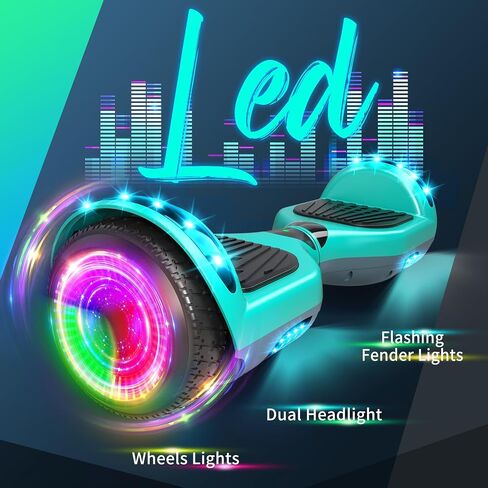 SISIGAD Scooter, 6.5" Flash Wheels & Corlorful LED Lights, All for Girls Boys Kids Ages 6+ in Kuwait