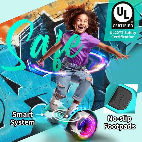 SISIGAD Scooter, 6.5" Flash Wheels & Corlorful LED Lights, All for Girls Boys Kids Ages 6+ in Kuwait