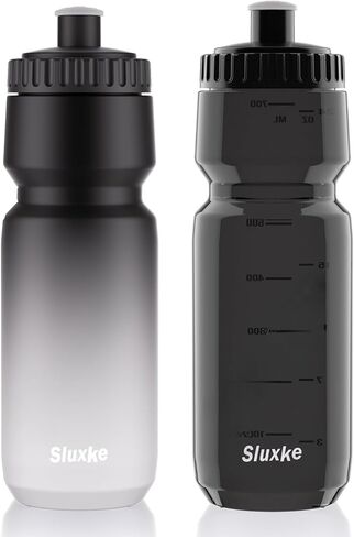 اضغط على زجاجة ماء 32 أوقية ، 2Pack دراجة ماء زجاجة تسرب ، 1000 مل BPA خالية لجميع اللياقة البدنية وركوب الدراجات السريعة صمام التدفق السريع in Kuwait