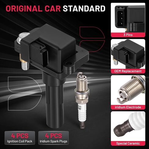 BDFHYK Ignition Coil Packs Compatible with Smart Fortwo l3 1.0L 2008 2009 2010 2011 2012 2013 2014 2015 Coil for UF681 36-8276 GN10674 ICA64178 ICA64270 Set of 3 in Saudi Arabia