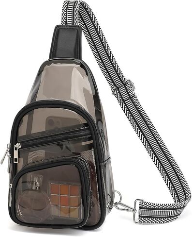 حقيبة واضحة لأحداث الاستاد ، حقيبة حفلات Clear Crossbody ، فاني باك للنساء ، انظر من خلال أكياس الاستاد in Kuwait