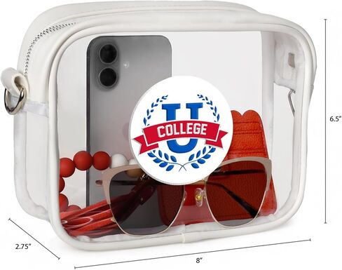 Littlearth NCAA Clear Fanny Fan Purse with 3D Logo in Saudi Arabia