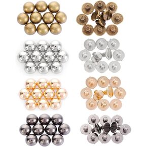 Screw Rivets 10pcs Mushroom Dome Bolt Round Head Screws Metal Nail Cloth Button Diy Strap Rivets Screw for Luggage in Saudi Arabia