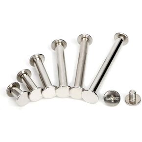Screw Rivets Silver Rivets for Leather Calendar Picture Book Account Book Recipe Screw Punk Accessories Rivets in Saudi Arabia