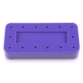 كتلة Bur Bur Bur المستطيلة 14/PCS سعة المنظمات المنظمة لجروح الأوتار (Purple) in Kuwait