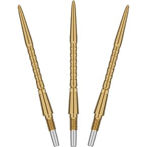 TARGET Darts Swiss Point Storm Dart Points, Surge (3 Pack Set of Tips) 26MM/30MM/35MM – Gold/Silver/Black | Change Dart Points, Swiss Storm Points, Professional Darts Accessories in Kuwait