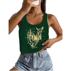 Cropped Flourish and Blotts Tank Tops Cute Book Graphic Crop Tops for Women Wizard Magical Vest Clothes in Kuwait