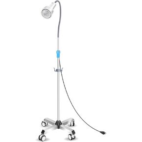 28W LED Surgical Light Medical Exam Lamp with 360° Adjustable Cold Light Retractable & Stainless Steel Base, Mobile Dental-Oral/Gynaecology Exam for ENT, Surgery, Clinical Examinations in Saudi Arabia