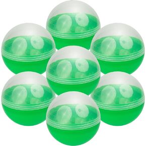 Capsule Vending Machine Translucent-Red Round Capsules Empty 14 pcs 3.9 inch - Gumball Machine Capsules Easter Basket Stuffers Birthday Gifts - Pinata Stuffers Craft Supplies Claw Machine Refills in Kuwait