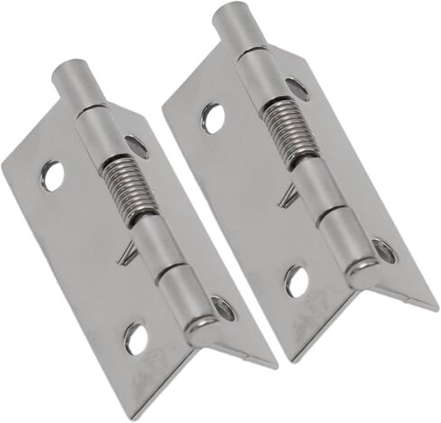 Self Closing Spring Hinges (Set of 2) in Stainless Steel for Cabinet Doors (2inch) in Saudi Arabia