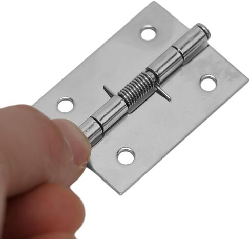 Self Closing Spring Hinges (Set of 2) in Stainless Steel for Cabinet Doors (2inch) in Saudi Arabia