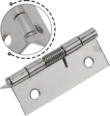 Self Closing Spring Hinges (Set of 2) in Stainless Steel for Cabinet Doors (2inch) in Saudi Arabia