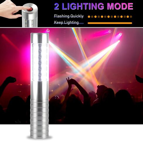 WILON Bottle Service Lights Rechargeable Bottle Service Sparklers Reusable Handheld Girl Lights LED Baton Strobe Light for Parties Bar Club Nightclub Birthday Weddings - 2 Pack in Saudi Arabia