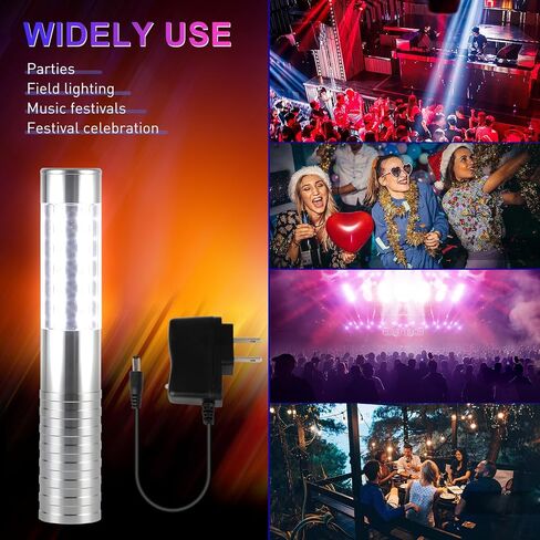 WILON Bottle Service Lights Rechargeable Bottle Service Sparklers Reusable Handheld Girl Lights LED Baton Strobe Light for Parties Bar Club Nightclub Birthday Weddings - 2 Pack in Saudi Arabia