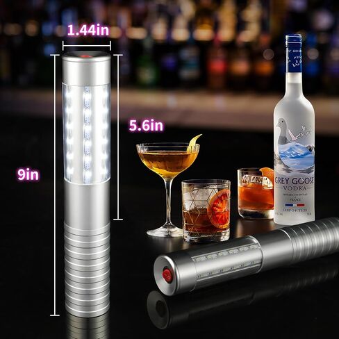WILON Bottle Service Lights Rechargeable Bottle Service Sparklers Reusable Handheld Girl Lights LED Baton Strobe Light for Parties Bar Club Nightclub Birthday Weddings - 2 Pack in Saudi Arabia