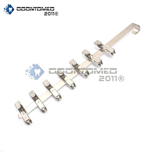 Odontomed2011 Dental X-Ray Film Hanger 7 مقاطع مزدوجة لمطور خزان الفولاذ المقاوم للصدأ من الأشعة السينية الشريرة ODM in Saudi Arabia