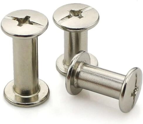 Screw Rivets 10pcs M5*5/6/8/10/12/15/16/20/25/30mm Screws Snap Rivet Books Butt Screw Photo Album in Saudi Arabia
