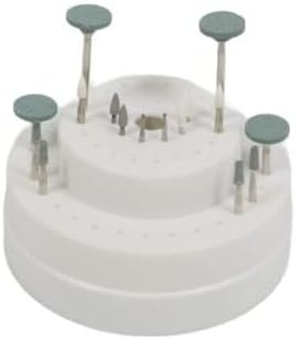 حامل BUR ROUND BUND 60 BUNDER ، WHITE BUR Block for Dental Lab Brs Organizer in Saudi Arabia