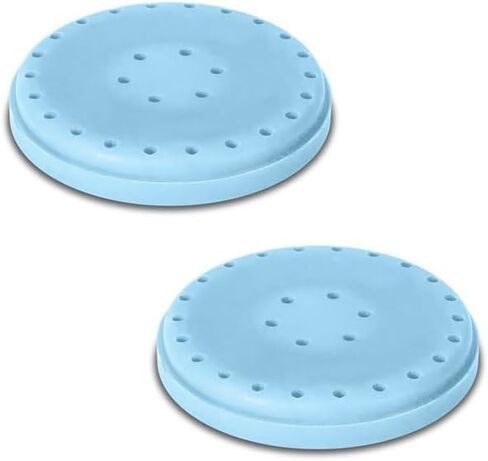 2/Pcs Dental Bur Block Holder Round Magnetic Autoclavable 28 Hole Capacity Dental Bur Organizer (White) in Saudi Arabia