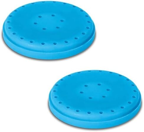 2/Pcs Dental Bur Block Holder Round Magnetic Autoclavable 28 Hole Capacity Dental Bur Organizer (White) in Kuwait