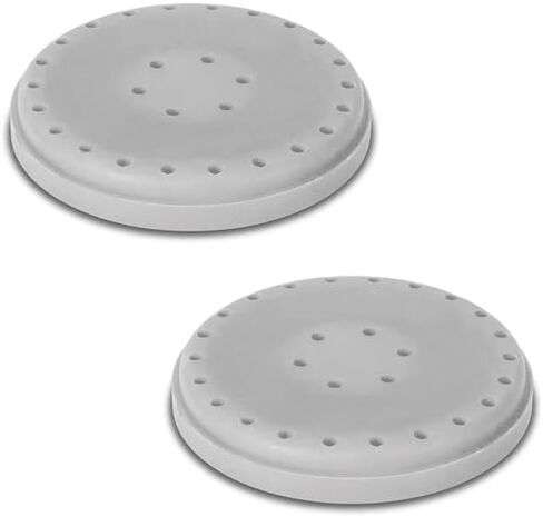 2/Pcs Dental Bur Block Holder Round Magnetic Autoclavable 28 Hole Capacity Dental Bur Organizer (White) in Kuwait