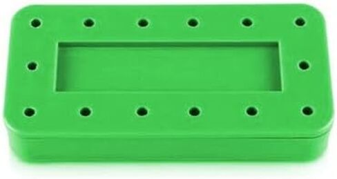 Rectangular Dental Bur Block 14/Pcs Burs Capacity Magnetic Autoclavable Detal Burs Organizer (Neon Green) in Saudi Arabia